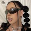 New Retro Women Sunglasses Fashion Trendy Frameless UV Resistant Outdoor Cycling Sunnies
