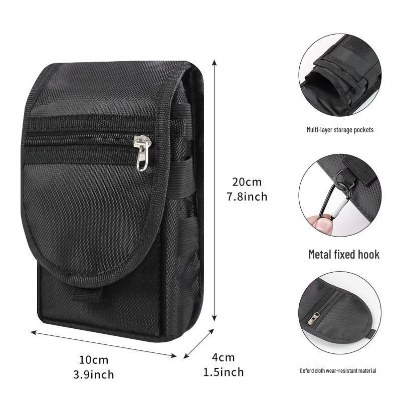 Casual Cross-Border Waist Bag with Phone, Pen, and Tool Pockets