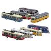 8x Bus Model Toys Openable Door Pull