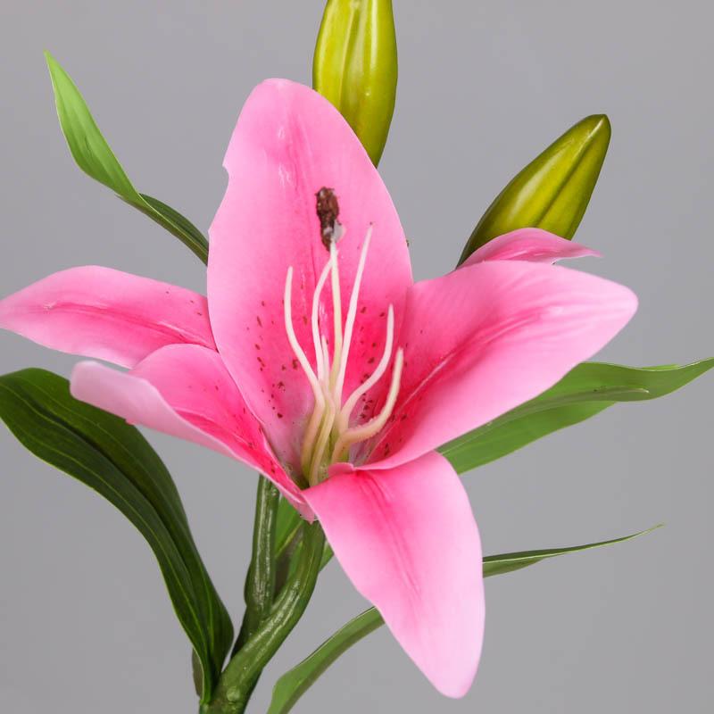 38Cm Artificial Flowers Fake Lily Bouquet Diy Creative Bouquet Desktop Vase Flower Arrangement Room Decoration