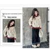 Girls' Thick Knit Sweater - Autumn/Winter Korean Style, Casual Warm Top for Kids