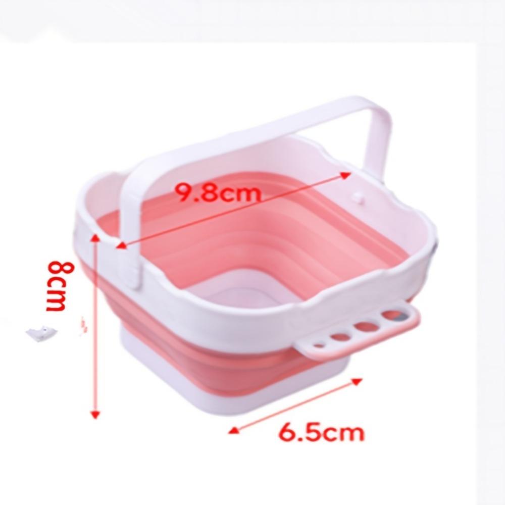 

1 Mini Foldable Paint-Mixing Bucket, Small Size: Colorful, Portable, Handheld Bucket for Art Students and Sketching розовый