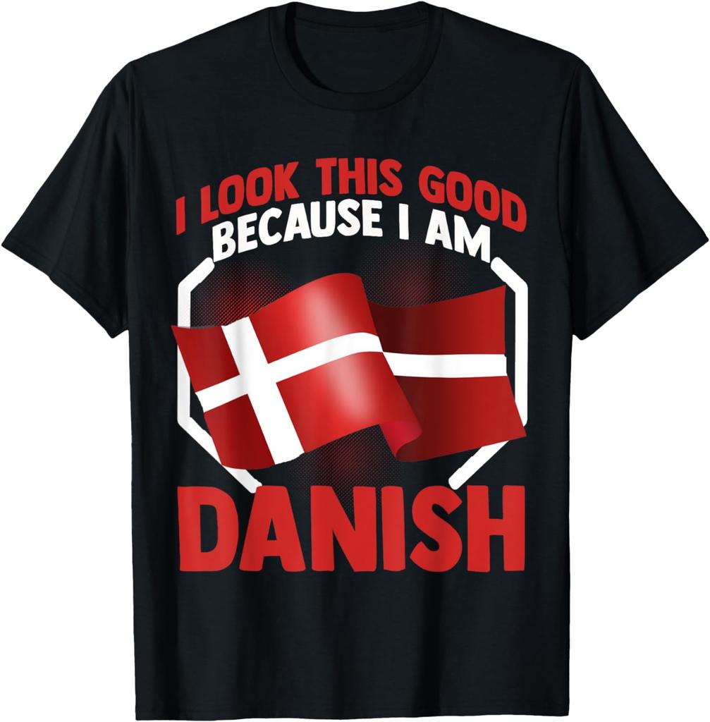Dánský dárek Dánsko Muži Ženy Danmark Dovolená Hrdé Dětské Tričko Unisex Bavlna Pánské Oblečení