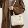Bag Women's 2025 Summer New Women's Bag Princess Diana Bag Crossbody Bag Premium Sense Niche Leather Handbag Luggage