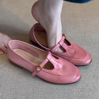 Dámské baleríny Mokasíny Boty Ležérní Tenisky Nízké Mary Jane Boty 2025 Letní Nové Sandály Chůze Kožené Zapatillas De Mujer