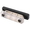 Battery Junction Block with Transparent Shell 4 Post M5 Terminal Power Distribution for Car RV Ships