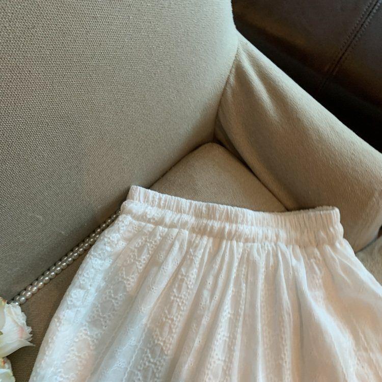 Women's French Lace Wide-Leg Pants: Spring/Summer Loose Fit, Casual & Stylish A-Line Layered Shorts