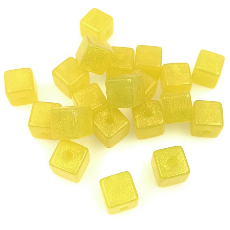 Creative Bracelet Necklace Beaded Material Fashion Creative 10pcs Thin Shimmer Jewelry Accessories Merwoman Three-dimensional Square Beads