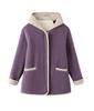 Women's Hooded Lamb Wool Cotton Jacket - Velvet, Thick, Casual Winter Coat for Middle-Aged & Elderly Moms