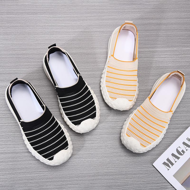Fisherman shoes women's 2025 new summer lace mesh breathable thin cloth shoes casual one-pedal soft-soled sports shoes