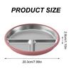 Color Kids 1PCS Stainless Steel Plate Detachable Suction Dishes Baby Feeding Sucker Bowl Food Grade Silicone Food Tray Tableware