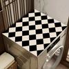 1Pcs Rubber Drying Mat With Checkerboard Pattern Drying Mat For Coffee Shop Restaurant Kitchen Carpet Tableware Durable Diatom