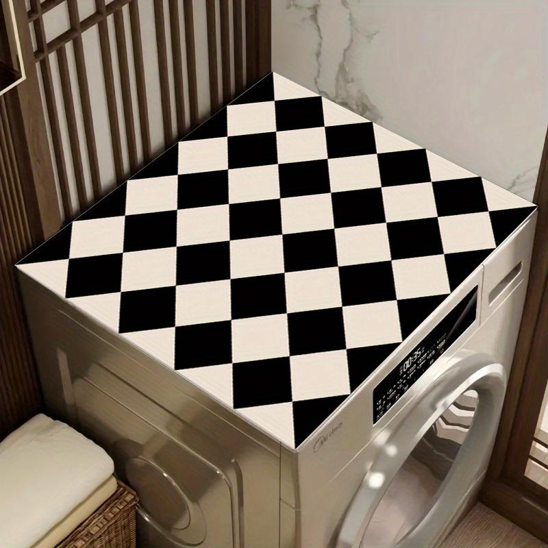 1Pcs Rubber Drying Mat With Checkerboard Pattern Drying Mat For Coffee Shop Restaurant Kitchen Carpet Tableware Durable Diatom