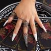 Women Fingertip Claw Nail Ring Decoration Accessory Nail Art Finger Joint Protector Halloween Cosplay Drama Dance Performance