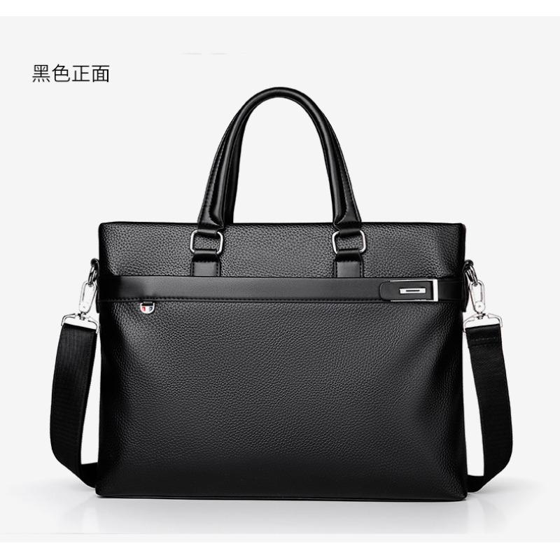 

Men s bag briefcase new men s business portable shoulder messenger casual bag inch computer bag чёрный