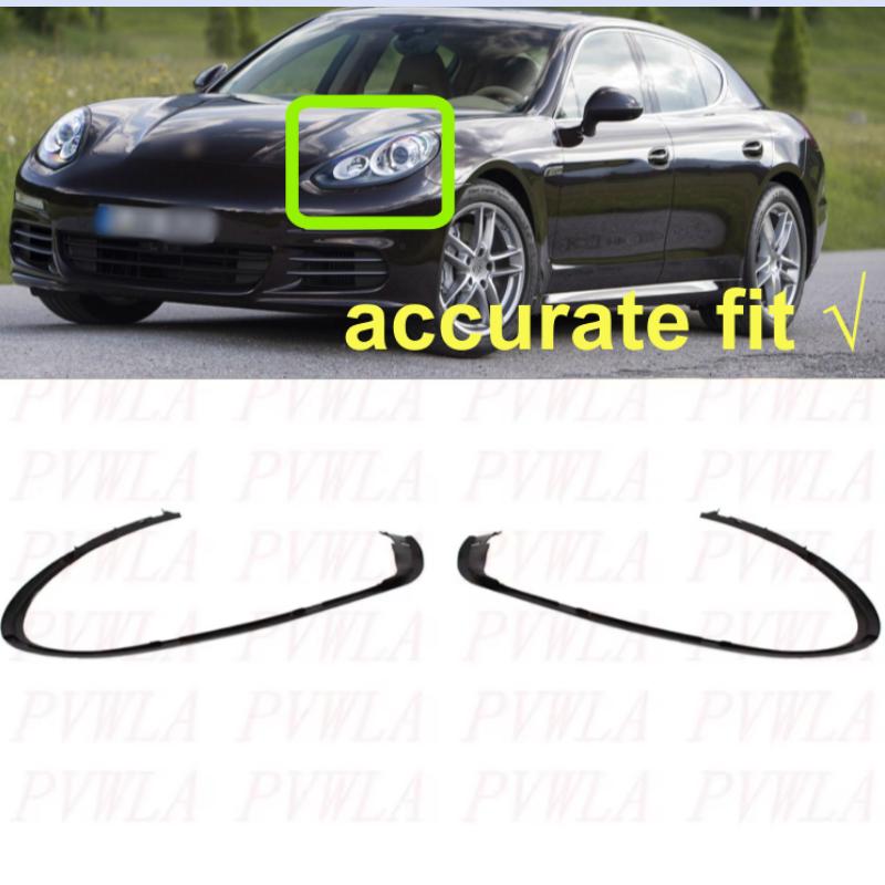 Pro Porsche Panamera 2014 2015 2016 Přední světlomet Gumové těsnění Dekorativní proužek Vodotěsný proužek světlometu Příslušenství pro auto