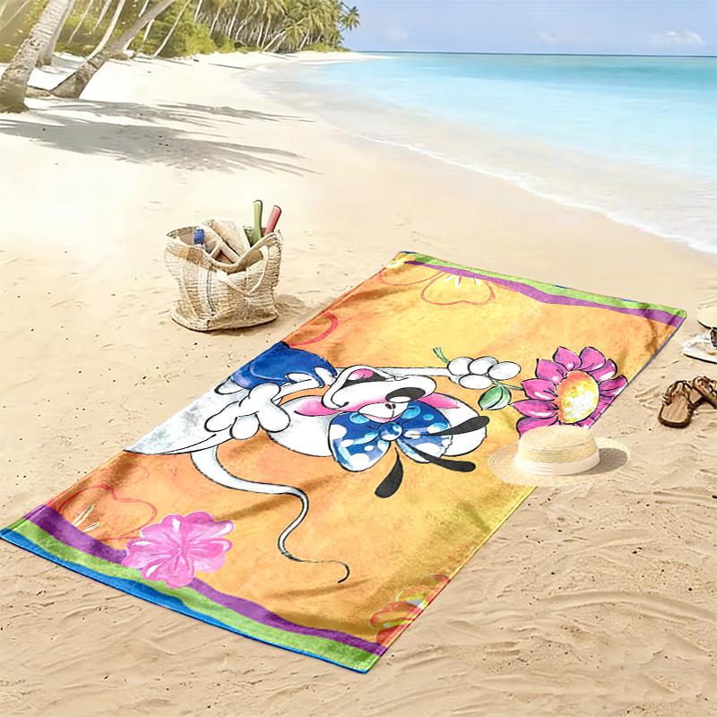 Diddl Print Strandtuch, Großes Weiches Schnelltrocknendes Handtuch für Strand Camping Schwimmen