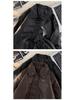 Unisex Retro PU Leather Motorcycle Jacket: Padded, Thick, Versatile & Stylish with Lapels