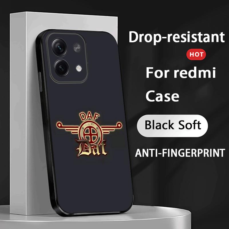 

D-dafs logo car logo fashion pattern Phone Case For Redmi Note 14 13 12 11 Pro Plus S 5G 14C A3 Soft Black Phone Cover Redmi Note 12 4G