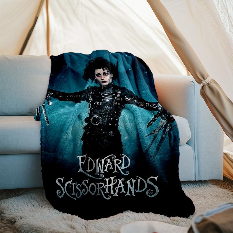 Halloween-Horror-Motiv Bedruckte Decke - Perfekt für Sofa, Bett, Reisen & Outdoor-Nutzung | Maschinenwaschbar, Gemütlich & Langlebig.