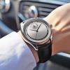 Men Business Black Leather Quartz Watch Analog Wristwatch Birthday Gift