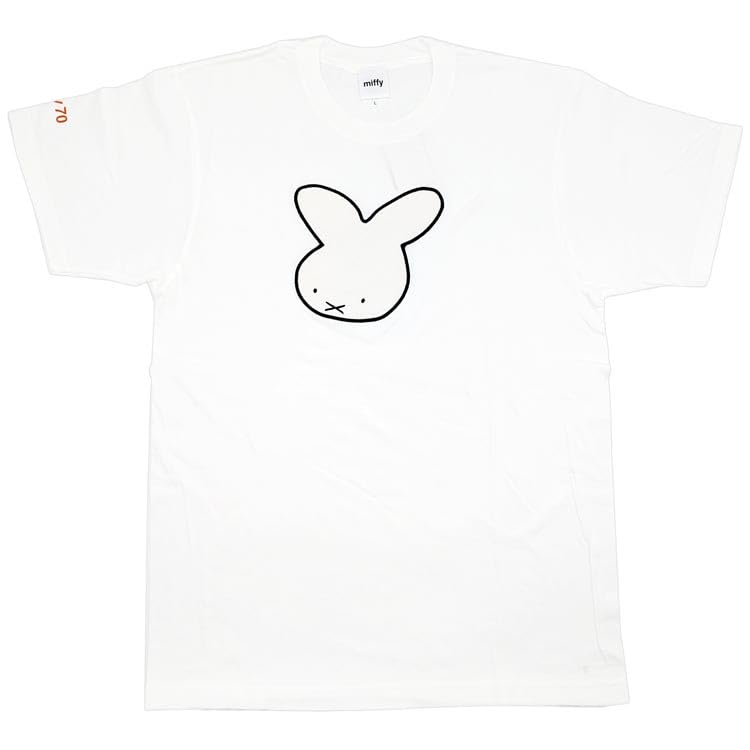 

miffy 70th Anniversary Nine Che Appliqué T-Shirt White L Size