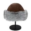 Women's Faux Fur Mongolian Bucket Hat - Autumn/Winter Warm Plush Fox Fur Fisherman Style