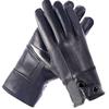 Men's Touchscreen Leather Gloves, Warm Fleece Lined Gloves for Driving & Business