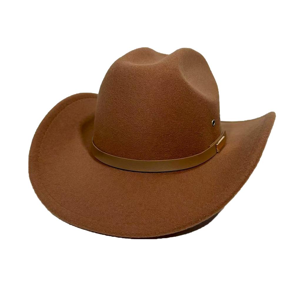 Amerikanischer Western-Cowboyhut Filz-Zylinderhut Herren- und Damen-Reithut Neuer Jazzhut Zylinderhut