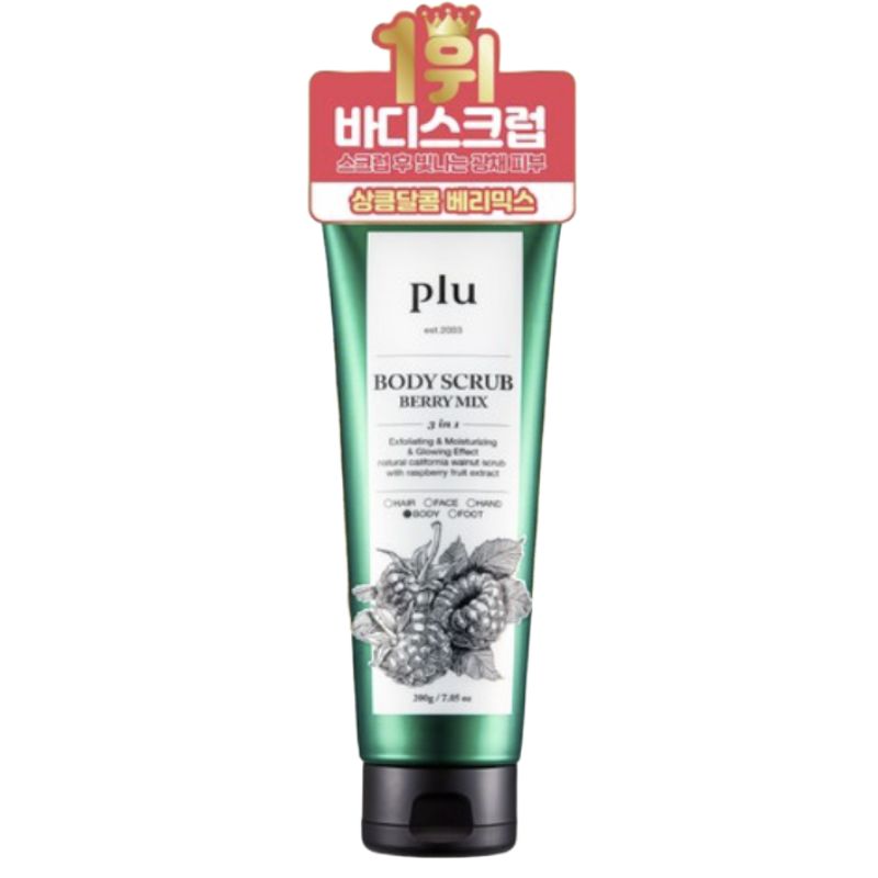 Plu Original Body Scrub Berry Mix Scent (200 g) 1pcs