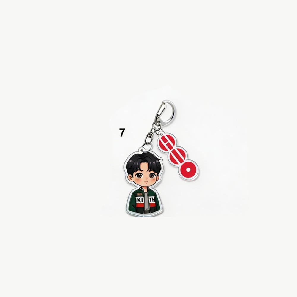 

BTS Cartoon Keychain, Bangtan Boys Cartoon Figure Keyring, Kpop ARMY Fans Bag Pendant, Kpop Idol Collectible for ARMY JUNGKOOK