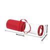 Wrapping Paper Holder Paper Roll Holder Christmas Decor Organizer With Zipper Transparent Holiday Decoration Box For Strap