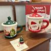 Christmas gift mug ceramic high-value Christmas cup gift box for girls with gifts Christmas Eve