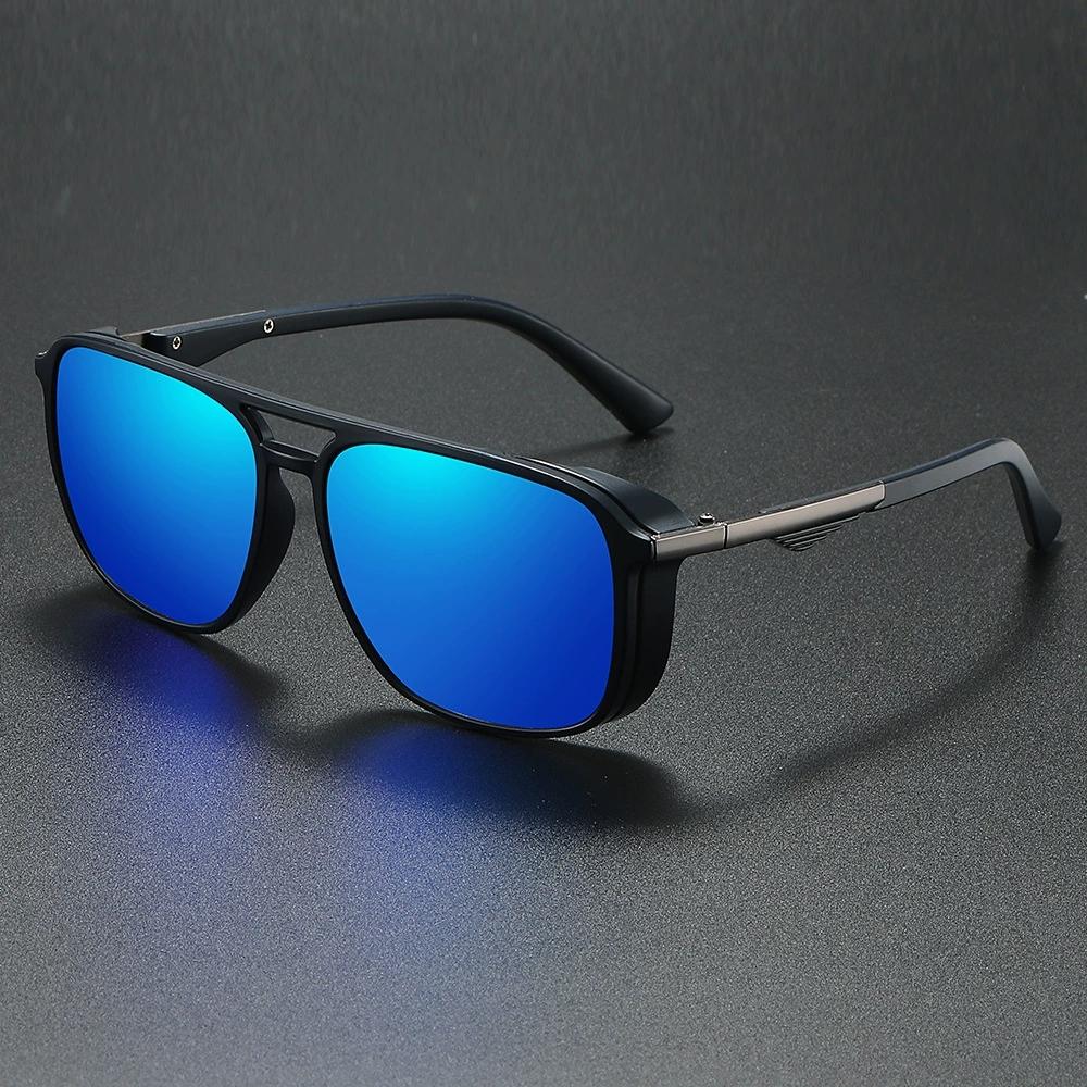 New Steampunk Men's Polarized Sunglasses Classic Punk Male Sun Glasses Fashion Outdoor Fishing Driving Shades