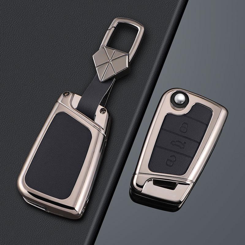 Volkswagen Lavida Key Cover (2023-2025) - Fresh design, full-coverage leather, perfect for men.