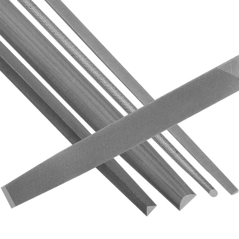 19-Piece Metal Steel File Set: Includes Flat, Triangular, and Semicircular Files for Grinding Iron