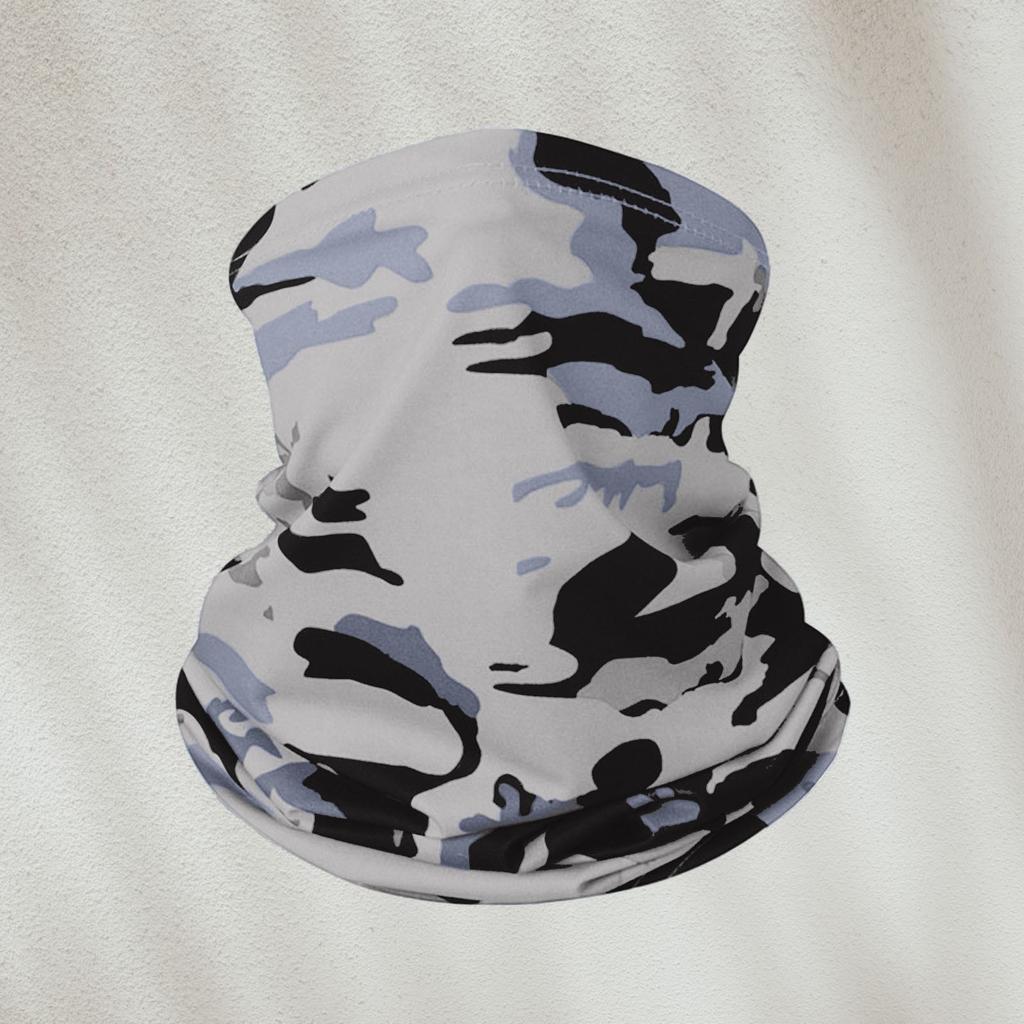 Multifunktionale Camouflage-Print-Halsmanschette Gesichtsbedeckung Leichtes atmungsaktives Bandana für Outdoor-Aktivitäten Radfahren Laufen Wandern