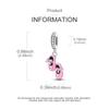 Charm Bead Charms Authentic copper Pink Bow Tie Girl Shoes Bead Charms Compatible With Bracelets Women Jewellery Diy Fine Gift Accessory
