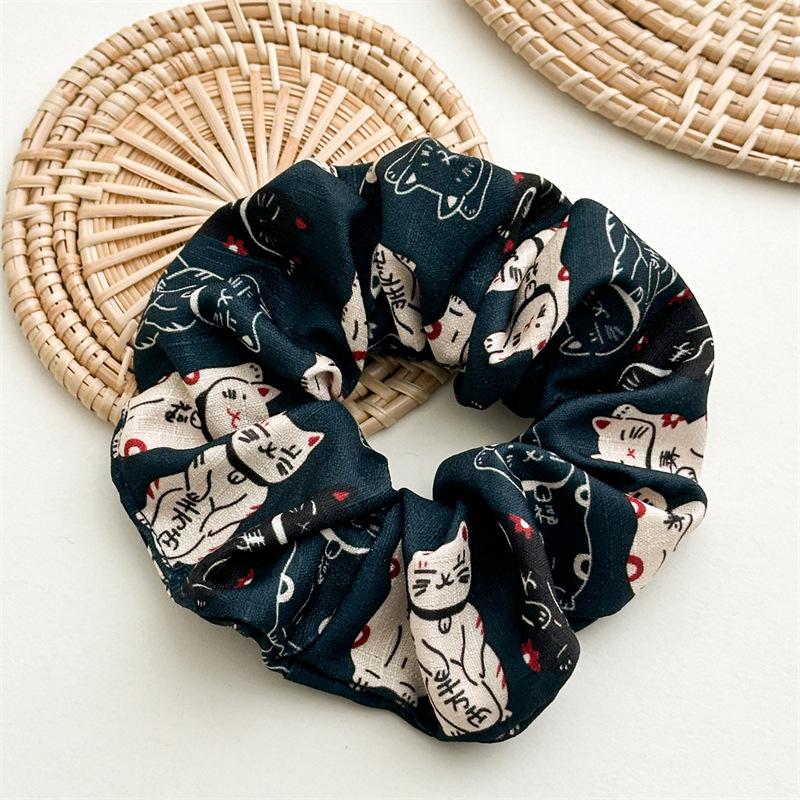 

Simple Fabric Hair Bow, Bohemian Hair String, Hair Tie for Tying Hair, Girl s Hair Bun Accessory синій
