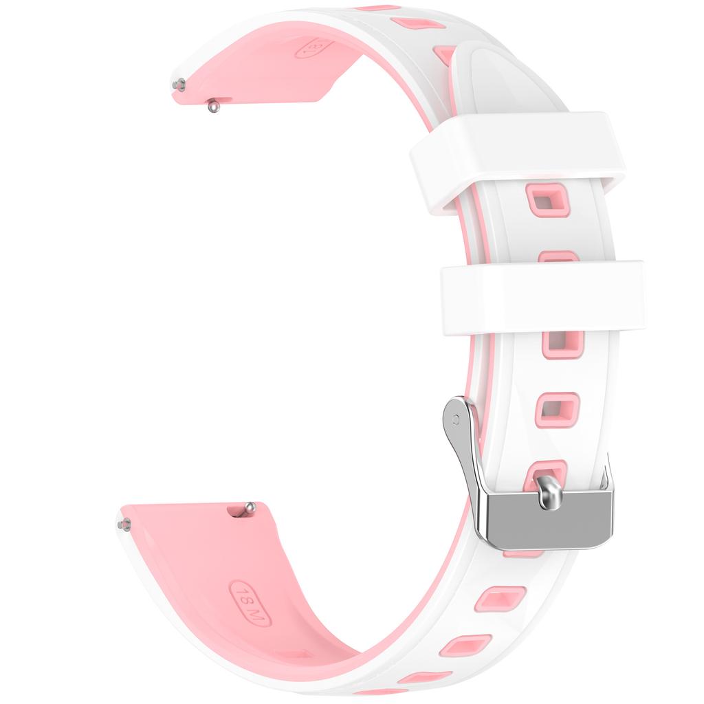 18mm Silikonarmband mit Musterdesign für Huawei Watch GT 6 / 5 / 4 41mm / Garmin Venu 3S Verstellbares Uhrenarmband