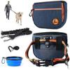 Dog Treat Bag, Dog Treat Pouch Set For Walking Multi-purpose, Dog Walking Bag & Collapsible Water Bowl With A Dog Lead And Dog Clicker