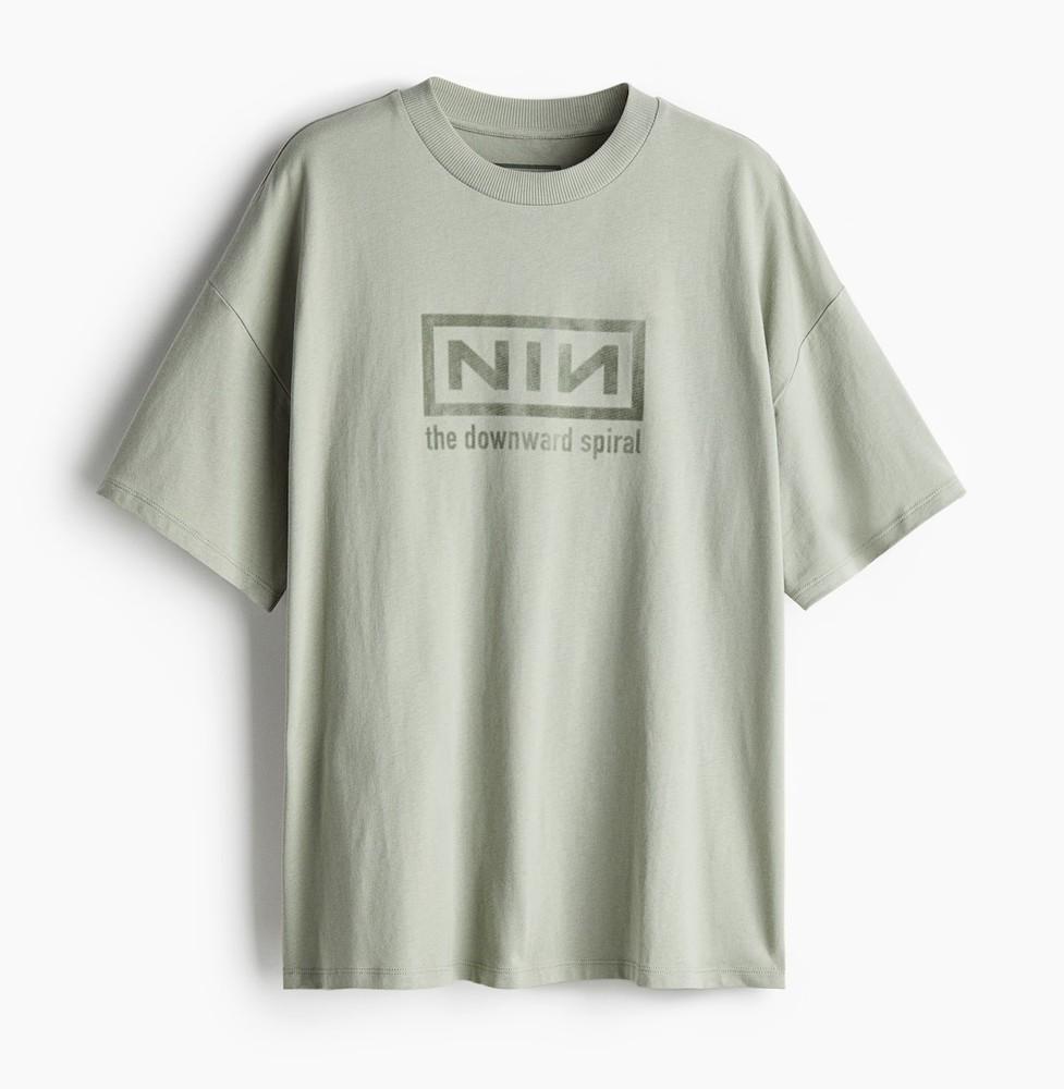 NIN Merch Downward Spiral Nine Inch Nails T-Shirt Size S-5XL Reprint Unisex T-Shirt S