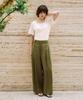ZEROSTREET [2 Colors] Le Zero Linen Double-Pleat Wide Pants
