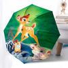 1pc Bambi,Thumper Automatic Folding Umbrella: Compact 8-Bone Design Cartoon Outdoor Travel Companion, Business Umbrella, Christmas Valentine