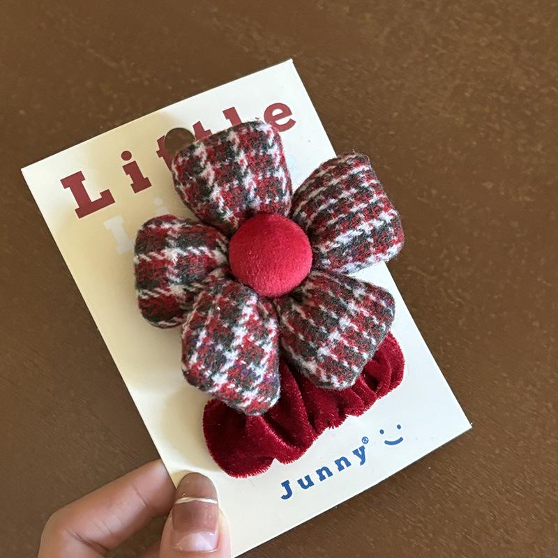 

Festive Retro Red Bow Duckbill Hair Clip for Girls & Babies