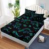 Colorful Butterfly Fitted Sheet Bed Mattress Protector Animal Bedding Elastic Sheets Kids Twin Full Queen King Size Bed Cover