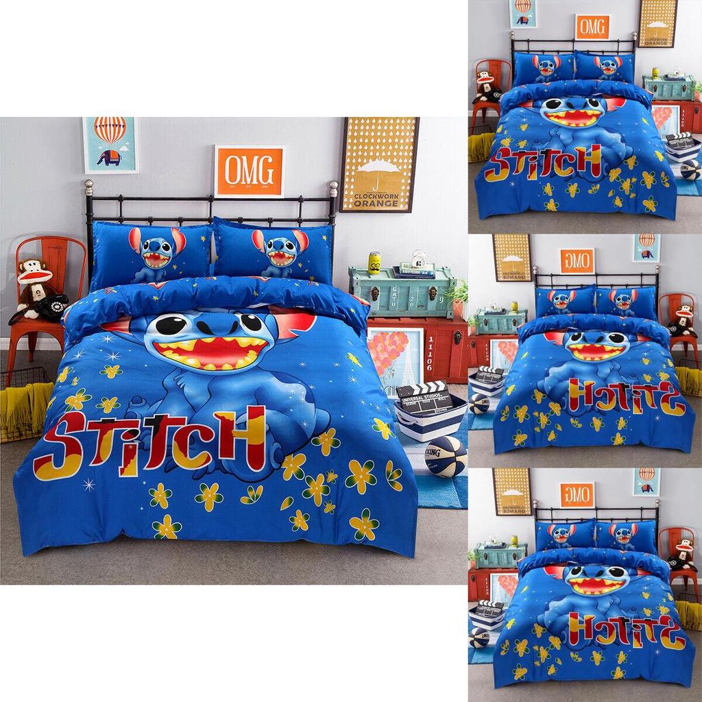 Luxurious Lilo Stitch Double King Duvet Cover Set With Soft Pillowcases Included