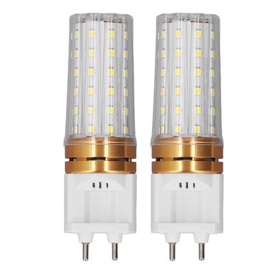 2 peças Lâmpada Milho LED 10W 1000LM Economia de Energia Base Agulha Dupla G12 Lâmpada para Rua Armazém