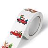 500pcs Merry Christmas Stickers  Round Christmas Tags Stickers for Kids Gift Baking Package Envelope Stationery Decoration