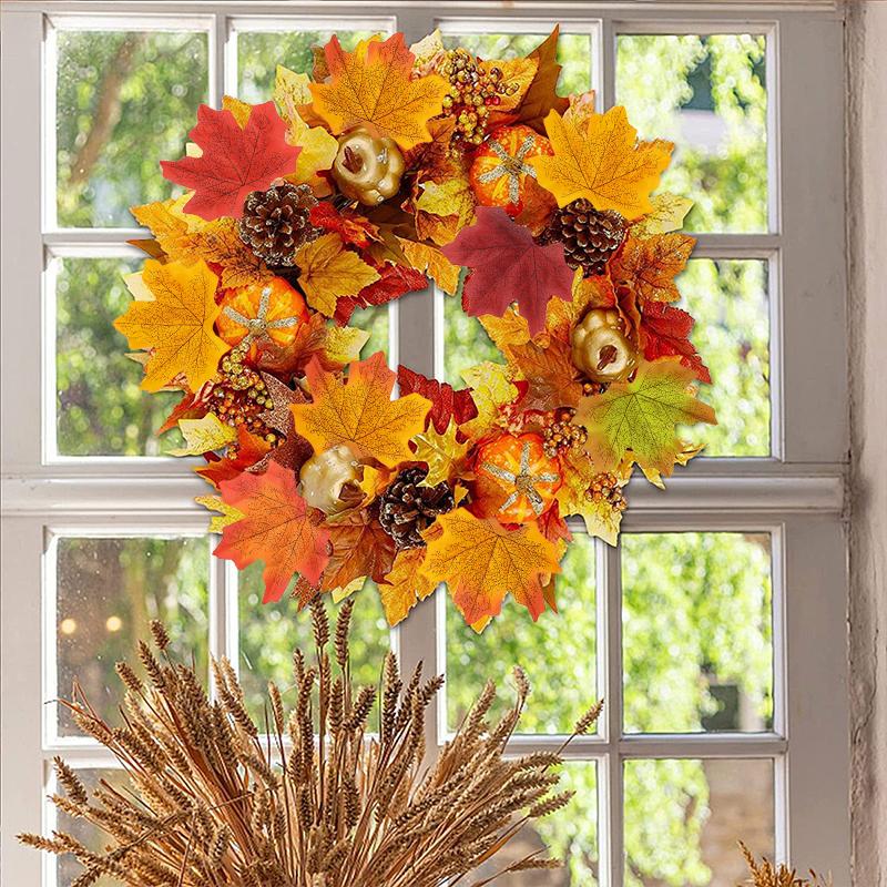 Realistic Fake Maple Leaves for Fall Decor - Wedding Aisle Scatter Autumn DIY Crafts Party & Classroom Decoration